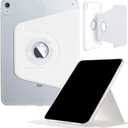 iPad mini-7 6 (8.3'') 2024 2021 Case, DMaos Magnetic Detachable Smart Cover, 360 Rotation Foldable Stand - White