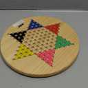 GSE Games & Sports Expert 11.5" Natural Wood 2-in-1 Chinese Checkers and Gobang Board Game Set with 66 Colorful Wooden Pegs and Stones, Classic Strategy Game for Kids & Adults