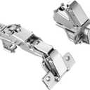 2Pack 165 Degree Lazy Susan Mepla Cabinet Hinges, Full Overlay Soft Close Cabinet Hinges, Face Frame, Clip ON Plate for Easy Installation, Pie Corner Cabinet, Open Widely and Easy Access