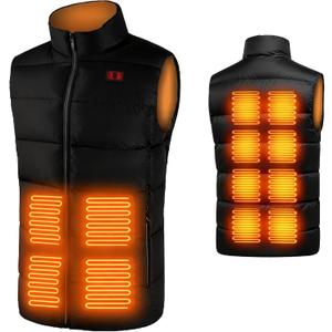 SNZ Heated Vest for Men and Women, Heated Jacket for Outdoor, Work, Camping (Without batteries) (M)