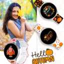 Christmas Halloween Watch Bands Compatible with Samsung Galaxy Watch 40mm 41mm 42mm 44mm 45mm 46mm, 20mm Holiday Replacement Silicone Strap for Galaxy Watch 7 / 6 / 5 / 5 Pro / 4 / 4 Classic / 3 / Active 2&1 (Autumn)