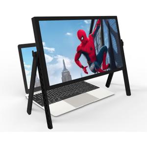 21 inch Screen Magnifier for Laptop 3D HD Screen Expanders for Movies, Videos, and Gaming, Screen Magnifier with Adjustable Angle Design Amplifier Desktop Magnifying for Seniors Reading (Black)