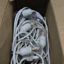 Brightech Ambience Pro Waterproof LED Outdoor String Lights, 48 Ft, Hanging, Dimmable Vintage Edison Bulbs, 15 Bulbs, 2W