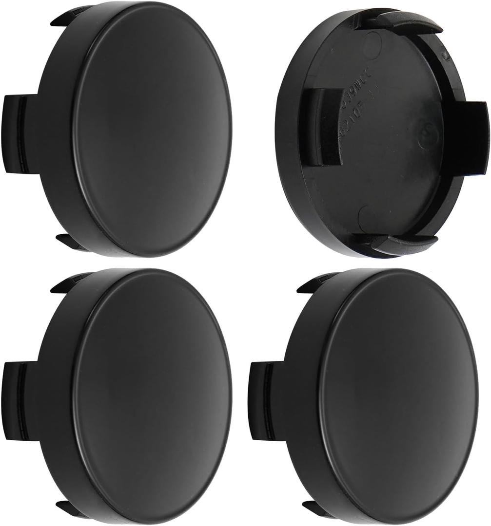 2.15Inch 55MM Wheel Center Caps for Ford Edge Escape Focus Fusion Rim Hub Caps 6M21 1003 AA, Pack of 4 (Matte Black, Outer 55MM, Inner 51MM, Easy DIY Installation)