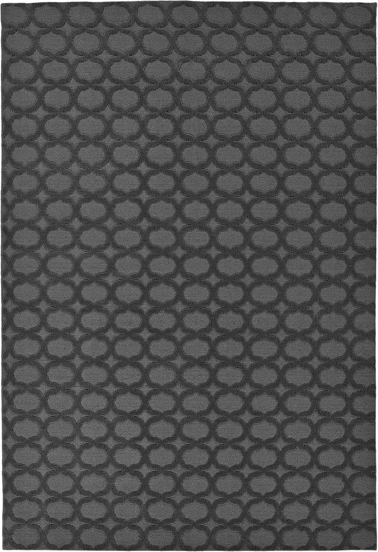 Garland Rug Garden Trellis 7 ft. x 10 ft. Indoor/Outdoor Area Rug Outdoor Waterproof Rug for Patio, Camping Rugs, RV, Porch, Deck, Camper, Balcony, Backyard for High-Traffic Areas, Cinder Gray