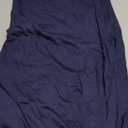 URBAN K Womens Basic Foldable High Waist Regular and Plus Size Maxi Skirts (Medium, Navy)