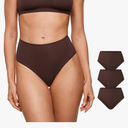 INLYRIC Women's Inbarely Soft Full Briefs - Mid Waist Underwear Breathable Stretch Tagless Ladies Panties 3 Pack M