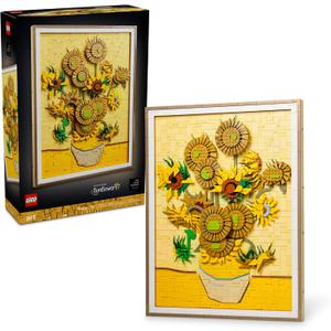 LEGO Art Vincent Van Gogh Sunflowers Building Set for Adults - Home Decor Idea - Brick Built Painting - Gift for Birthdays - 31215