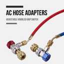 Lichamp Car A/C R1234YF R134A Adapters, AC R134 R1234 R 134A 1234YF Quick Couplers Connectors Kit