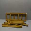 8.2FT Adjustable Backdrop Stand Kit - Square Wedding Arch & Balloon Arch for Photo Booth Background, Baby Shower, Birthday Party Decorations (Portable Frame) (Gold,8.2X 8FT)