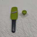 Joie MSC Stainless Steel Blade Mini Mandoline Slicer with Protective Slide Guide (Green)
