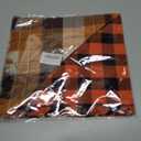 Fall Dog Bandana Autumn Thanksgiving Plaid Reversible Triangle Bibs Scarf Accessories for Dogs Pet