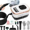 Steam Cleaner, 6 Steam Levels, 42oz Tank & 11 Pieces Accessories, 1500W HighTemperature Steam Cleaner for Home, Steamer for cleaning Car, Tile, Floor