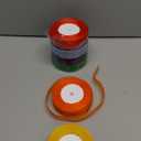 6 Rolls Organza Ribbon Sheer Chiffon Ribbon Transparent Chiffon Ribbons for Christmas Valentine's Day Gift Wedding Birthday Bouquet Garland Bow Making (50 Yards x 6 Rolls, Rainbow Series)