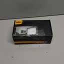 Satin Brass Door Knobs with Camelot Trim,Gold Interior Door Knob with Lock,Coastal Privacy Door knob for Bath and Bedroom (1)