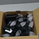 Minetom Smart C9 Christmas Lights Outdoor, 100 LED 99FT Christmas Color Changing Fairy Lights App Control, Music Sync, 105 Preset Modes, Connectable RGB C9 String Lights for House Indoor Xmas Decor