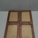 Ray & Chow 4x6 Picture Frames Set of 4, Made of Solid Wood and Real Glass, Display 4x6 Photos for Tabletop and Wall Mount,Rustic Brown