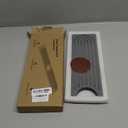 Stone Faucet Mat for Kitchen Sink - Quick Dry Diatomite Sink Splash Guard, Prevents Moisture Buildup & Water Stains, Water Absorbing Stone Tray for Bathroom Countertop (Dark Gray, 23.6" x 4")