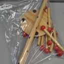 Christmas Tree Ornament Stand Holder with Arms, 17.8" Wooden Holiday Ornament Display Rack Decorative Christmas Ornaments Display Hangers for Hanging Xmas Farmhouse Home Decorations