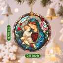 4 x Religious Christmas Ornaments, Christian Ornament, Christmas Tree Decorations, Holiday Decorations, Holiday Ornaments, Religious Gifts, Christian Gift, Holiday Party Gifts, and Xmas Gift Ideas