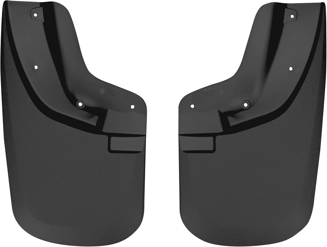 Husky Liners - Front Mud Guards | 2011-2016 Ford F250/F350 w/Single Rear Wheels & OE Flares, Front Set - Black, 2 Pc | 56691