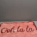 Valentines Pink Bathroom Rugs 20 x 31 Inch Ooh La La Funny Bath Mat Non Slip Cute Washable Doormat for Valentines Winter Holiday Bathroom Shower Outdoor Indoor Front Porch Decor