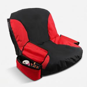 Lawn Mower Seat Cover, Anti-Slip Tractor Seat Cover, Universal Fit for John Deere, Craftsman, Cub Cadet,Kubota Riding Mower(Large,Black&Red)