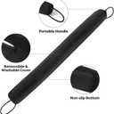 Comfyanno 36 Weighted Under Door Draft Stopper, Fits Front, Bedroom, Interior Door, Easy to Install, Block Cold Air Draft from Bottom Door, 2.2lb, Fits Door Gap up to 3, Black