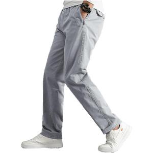 WZIKAI Mens Cargo Pants,Elastic Waist Sweatpants for Men Casual Long Trousers Light Jogger Pants (Large)