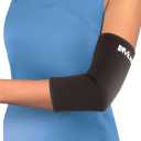 MUELLER Sports Medicine Elbow Compression Sleeve, Elbow Brace for Pain Relief for Men and Women, For Tennis, Golf, Painting, Factory-Line Work, and More, Black, Medium