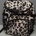 Cooler Backpack Insulated Leakproof Waterproof Backpack Cooler Bag 30/45 Cans, Large Capacity Lightweight Travel Camping Beach Backpack Cooler Ice Chest for Men and Women (leopard)