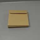 50 Pack Brown Square Envelopes, 5.5 x 5.5 Inches Kraft Paper Envelopes for Mailing Invitations, Weddings, Baby Showers, Birthdays, Small Business, Greeting Cards