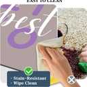 Bath Mat, Bathroom Mat Rugs Super Absorbent Shower Mats Non Slip Quick Dry Thin Rubber Mats for Bathroom Floor Fit Under Door, Shower Rug for Bathtub, Shower, Beige (2'3" x 1'5" (Rectangular), Rectangle Blue-grey)