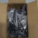 Helunsi 2 Pieces Waterproof IP68 External Junction Box, 2 Way Outdoor Junction Box, Underground Plug Line Coaxial Cable Connector Wire Range 5 to 15mm Electrical Power Cord Weatherproof Boxes - Black