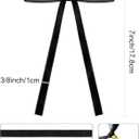 SIMISI RIBBON 24 Pcs Black Velvet Christmas Tree Bows Door Garland Decor Vintage Wreath Bow (3/8'' Wide, 5 * 7 inch)