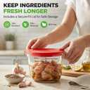 NutriChef 4 Cups Glass Measuring Cup with Lid (34 oz) - Heat-Resistant Borosilicate Liquid Measure Cup with Easy-Read Scale for Cooking, Baking and Food Storage, Dishwasher and Freezer Safe