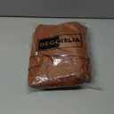 Waterproof Round Tablecloth for Round Dining Table, Decorative Rustic Soft Table Cloths Cover Farmhouse Indoor Outdoor Use for Holiday,Wedding,Kitchen, 70 Inch,Round (4-6 Seats),Burnt Orange