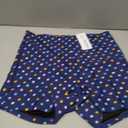 Halcurt Women's 3" High Waisted Swim Board Shorts, Beach Quick Dry Boyshorts Swimsuit Bottoms Navy Colorful Dot, Large