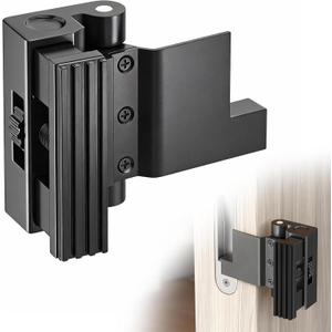 Portable Door Lock, Door Reinforcement Lock, Portable Door Lock for Travel - No Drilling, Interior Doors for Apartments, Hotels, bedroomsBlack-1PCS