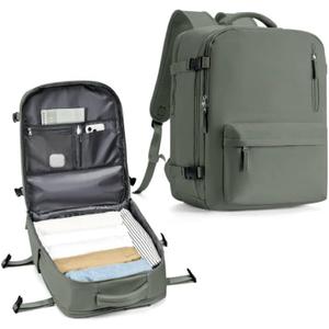 Large Travel Backpack Women, Carry On Backpack Flight Approved 18x14x8 Personal ltem, College Sports Hiking Rucksack Waterproof Outdoor Casual Daypack with Shoes Compartment 