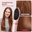 MESCOMB 6 in 1 Hot Air Styler Wrap, Professional Hair Styler with Thermal Round Brush for Blowouts, Fast Drying for Blow Dry, Curling, Volumizing, Straightening, Salon Results in Minutes (Light Pink)