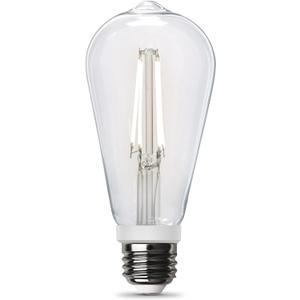 Feit Electric Indoor/Outdoor and Non-Dimmable LED Bulb with Exposed Filament and Motion Sensor Activation (Works in The Dark Only) ST19 on E26 Base, 60W Equiv, 5000K, Daylight - ST19CL950CA/MM/FILED