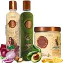 RITUAL BOTANICO KIT 3 Crecimiento Acelerado Ultra Reparador S.O.S de Origen Botnico: Shampoo de Cebolla, Mascarilla para el Cabello Bomba Capilar, Acondicionador Intensivo PLEX (+ OBSEQUIO)