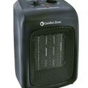 Comfort Zone Ceramic Heater with Fan Only Option, Black, CZ446WM
