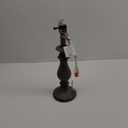 Gray Turned Leg Small Lamp Base, 15"