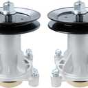 2 Pack 187292 Deck Spindle Assembly Replaces 532192870 532187292 with Pulley 195945 Fits for AYP 42", 46", 48" and 54" Decks YTH22V46 YTH18K46