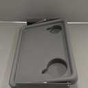 Lumex Folding Walker Tray with Cup Holders  Clip-On Walker Accessory, Tool-Free Installation, Grey
