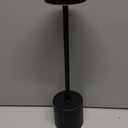 Cordless Table Lamp Set of 2, Rechargeable 5000mAh Battery Operated Outdoor Table Lamps, Portable LED Desk Lamp, 3 Color Dimmable Table Light for Restaurant, Patio, Bedroom, Bedside Night Lamp(Black)