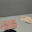 INNERSY Women's Seamless No Show Hipster Panties Invisible Light Underwear 3-Pack (Black/Brick Red/Nude, Small)
