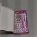 Hair Gem Stamper Kit, Bling Hair Jewels for Girls Toys, Hair Styling Tool with Reusable Shining Diamonds, Birthday Gifts Toys for Girls Ages 3 4 5 6 8-12 (Purple)